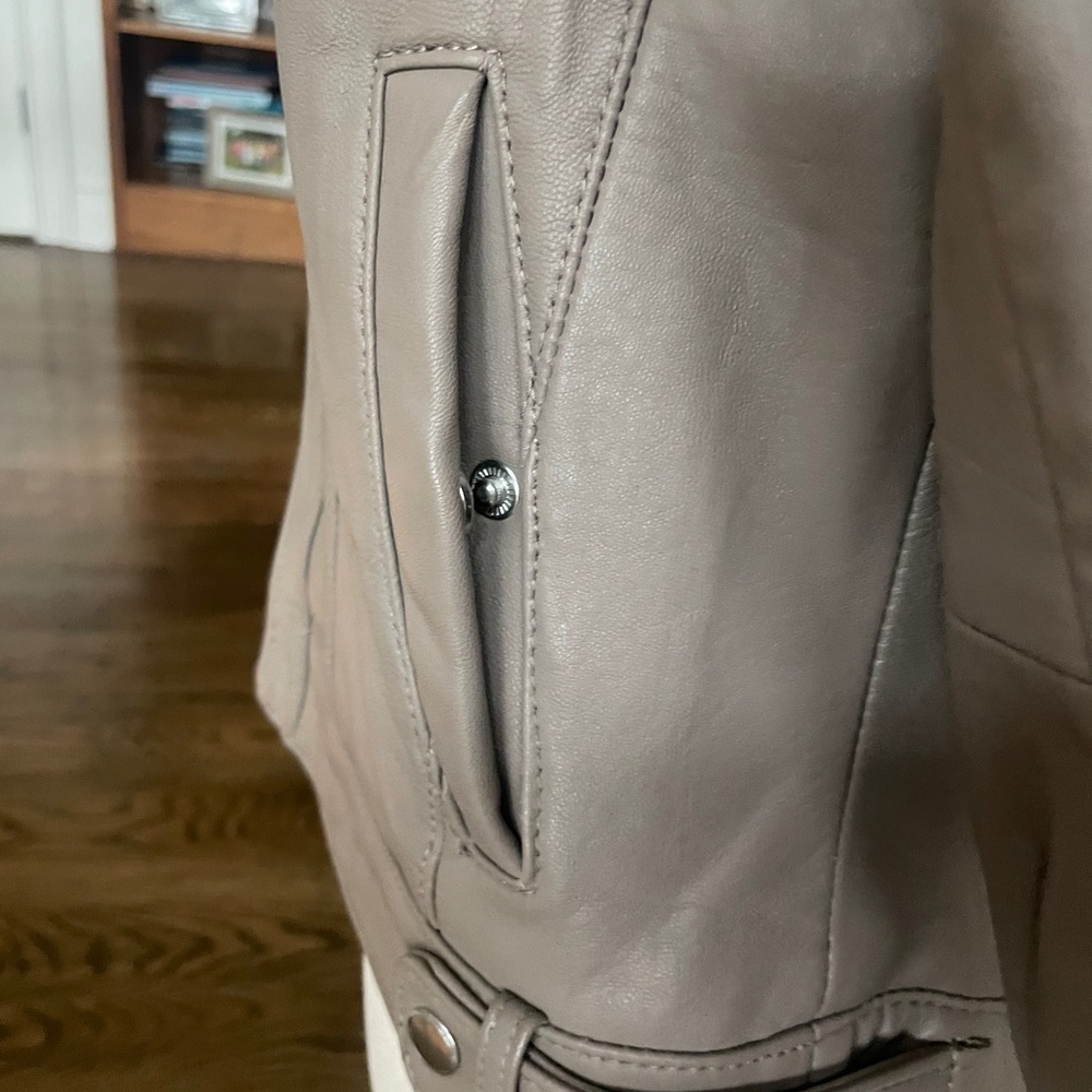 Cole Haan Leather Moto Jacket NWT - Picture 7 of 11